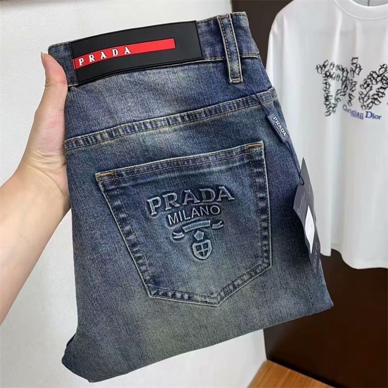 PRADA ブランド サイクル デニムパンツ 