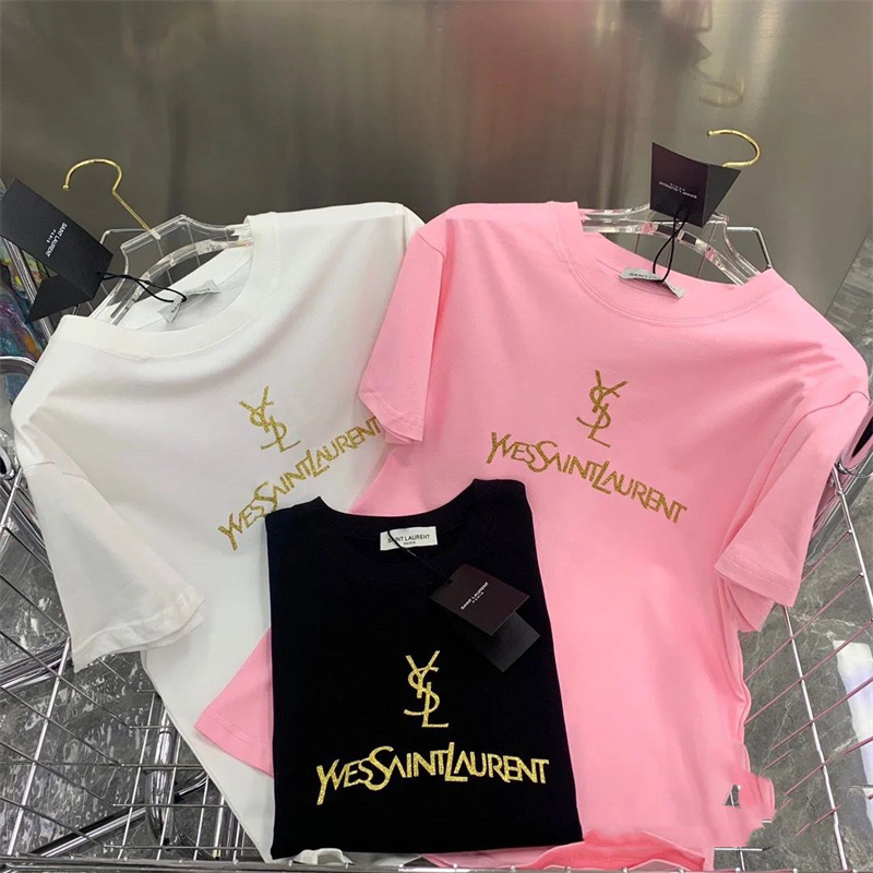 ハイブランド半袖tシャツイブサンローラン